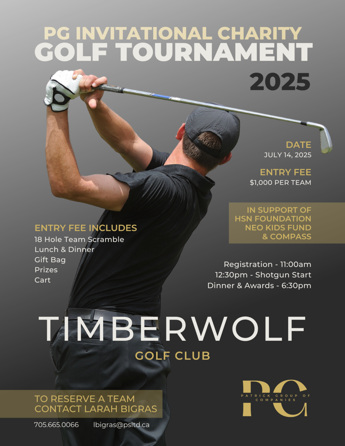 PG Invitational Charity Golf Tournament 2025