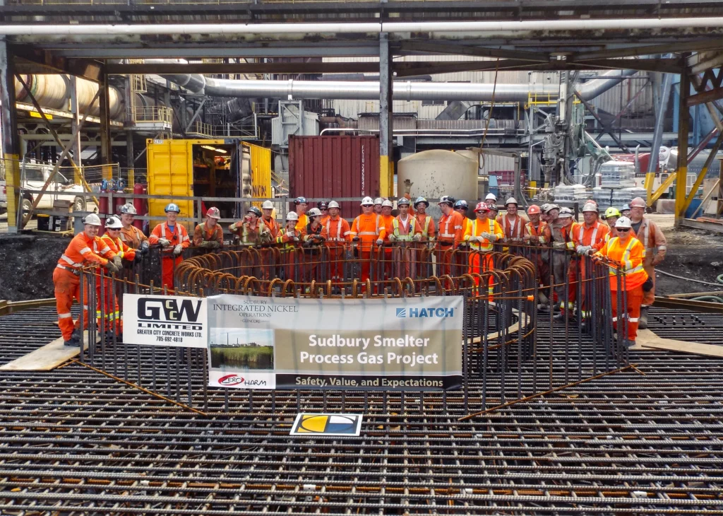 GCCW Employees gathered in the completion of the P2P Off Gas Project
